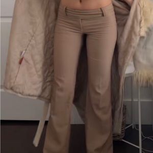 thrifted low rise chino like pants for women